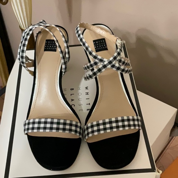 White House Black Market Black and White Heels - Picture 5 of 5